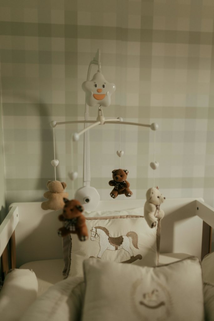 nursery design for infants modern interior aesthetic professional photography