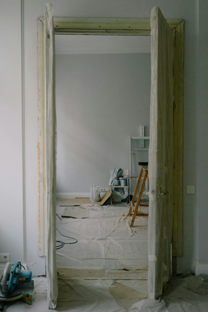 apartment transformation stages modern interior aesthetic professional photography