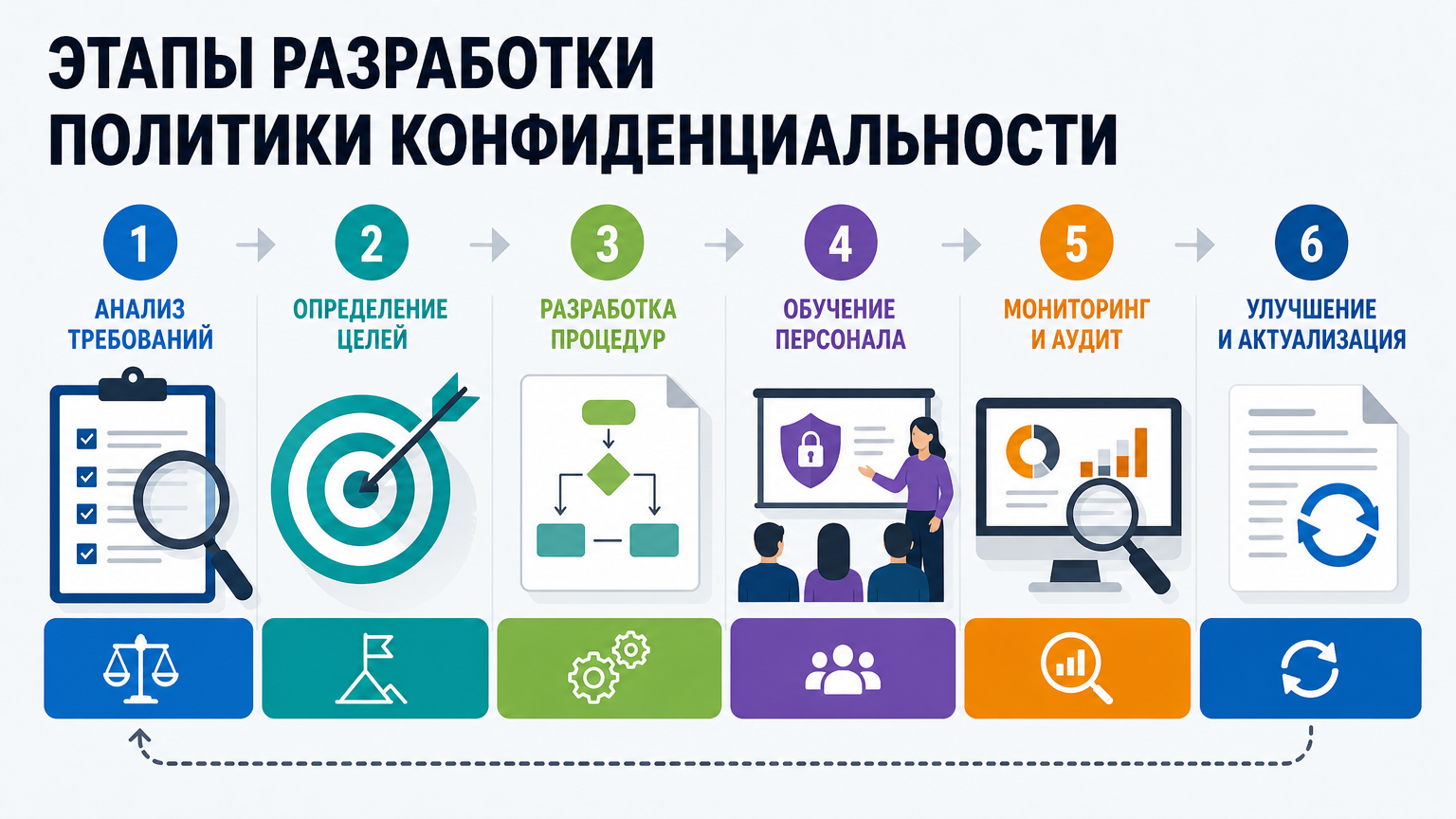 Инфографика: Политика компании по сохранности персональных данных: ключевые аспекты и практические рекомендации